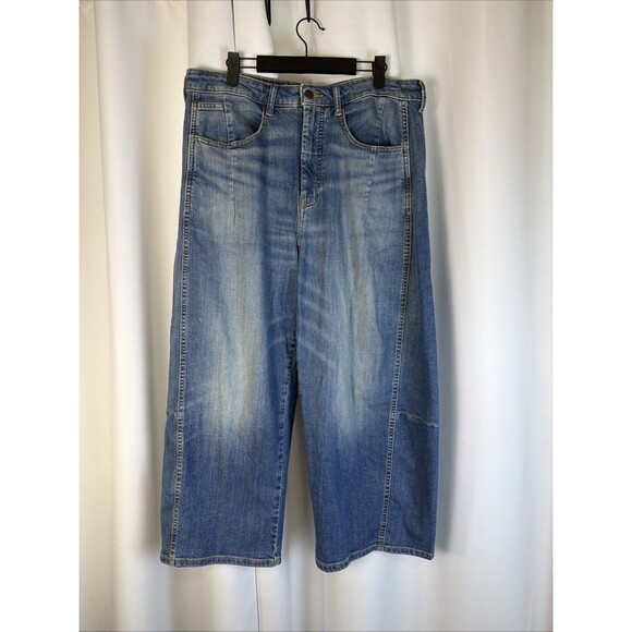 Pilcro Denim - Pilcro by Anthropologie The Kenna High-Rise Heritage Barrel Jeans 32 Denim